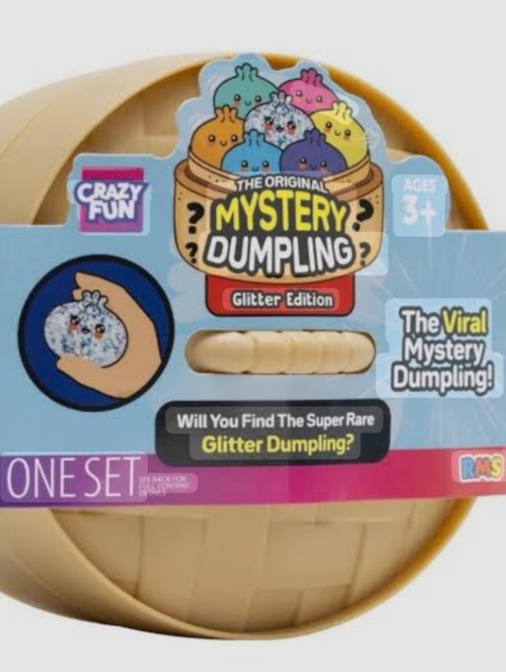 The Original Mystery Dumpling Glitter Edition Surprise Toy - Bao Bun By RMS Toys